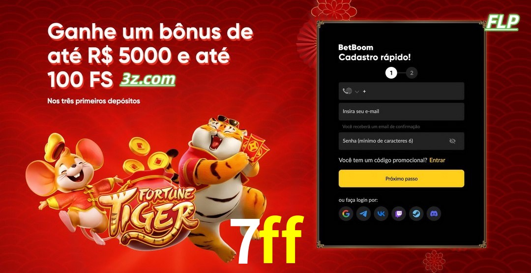 7ff cassino Brasil bônus de boas-vindas até R$5000 e 100 free spins